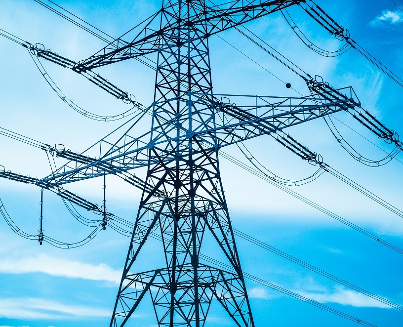 A pylon as part of the UK's energy grid