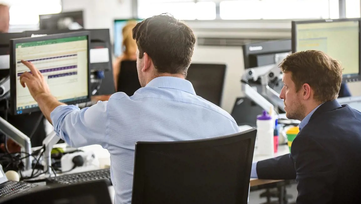 People at work