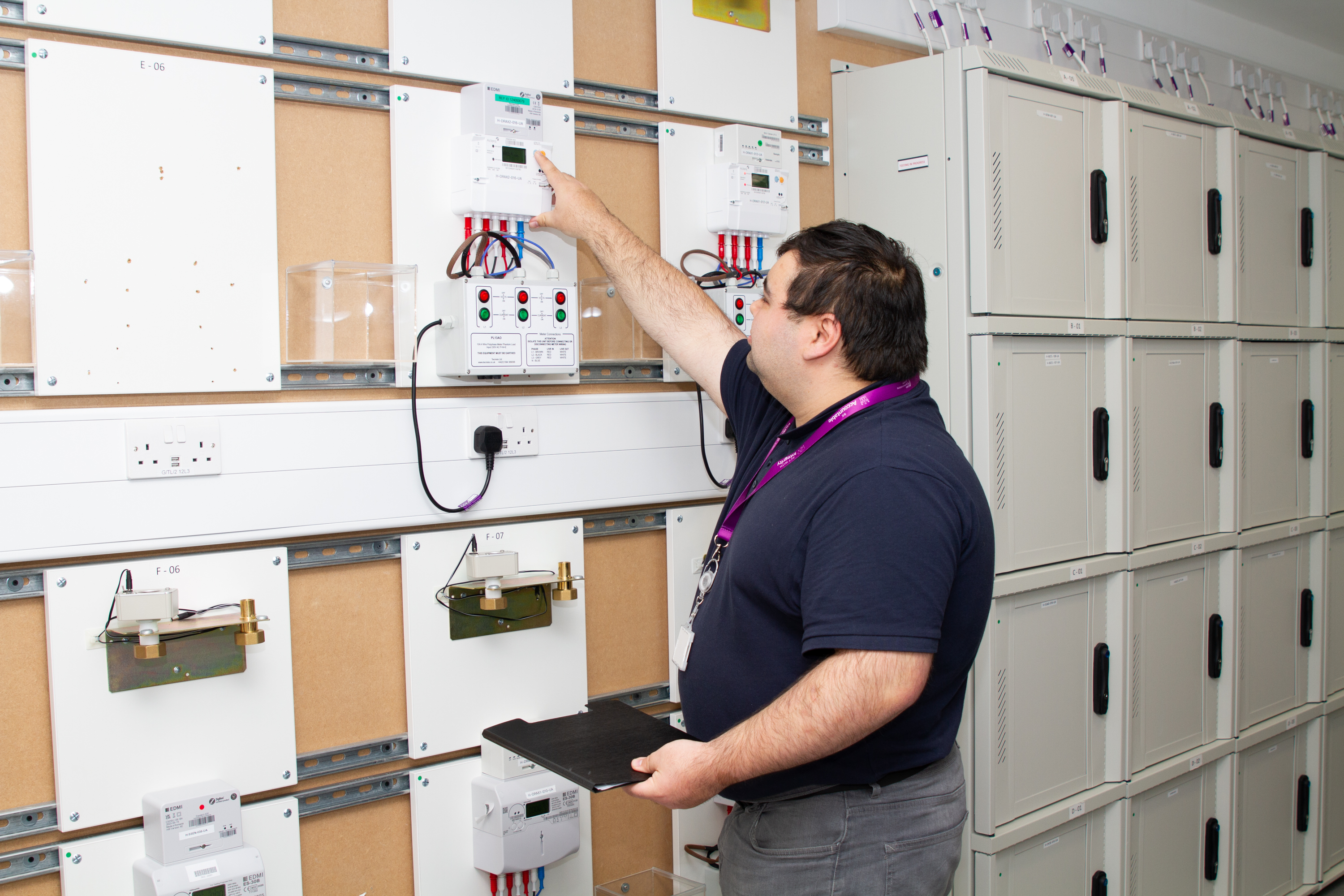 A man using the Brabazon House testing facilities
