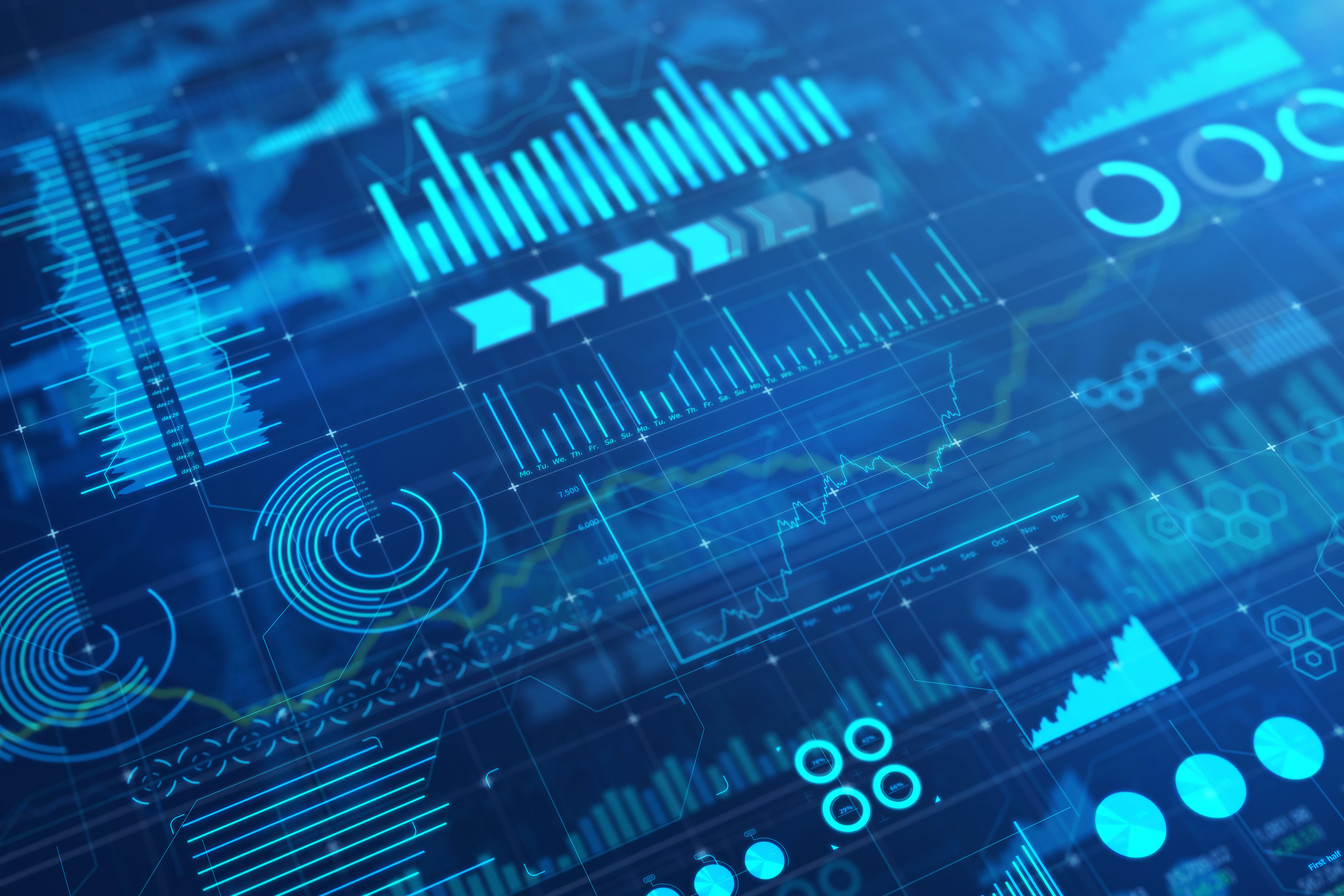 Data infographic background